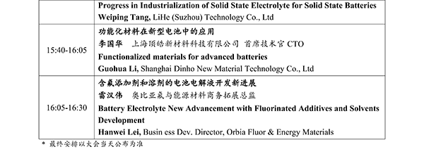 CIBF2026主論壇 | CIBF2026先進電池前沿技術研討會（第二輪通知）